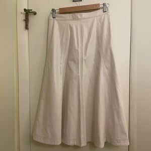 Women's Cream A-Line Skirt